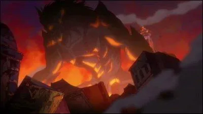 Etant plus jeune, quel monstre a dtruit son village ?