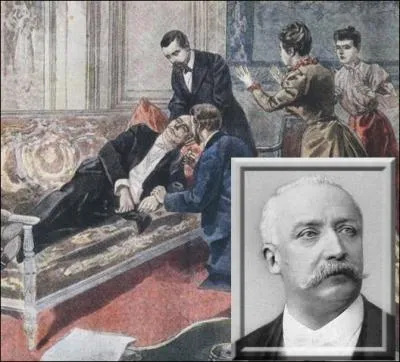 Mort au Palais de l'Elyse dans les bras de sa matresse Marguerite Steinheil le 16 fvrier 1899, Flix Faure tait un...