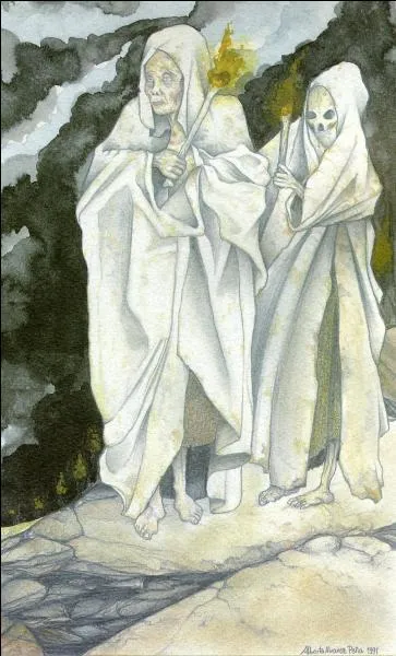  Las Gestias  ont tout pour faire frmir : habilles de linceuls, elles ne sont qu'amas d'os et chairs putrfies... Beurk ! Que reprsentent-elles ?