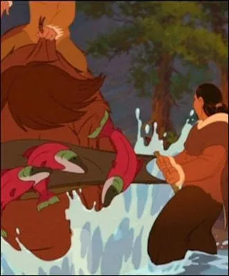 Qui fait une apparition dans la scne o Kenai interrompt la pche du saumon dans  Frre des ours  ?