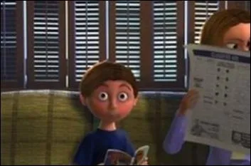 Qui est sur la couverture du magazine que lit ce petit garon dans  Le Monde de Nemo  ?