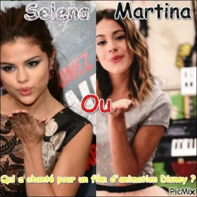 Qui a chant pour un film d'animation Disney ?