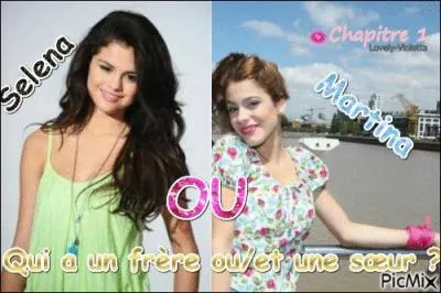 Qui a un frre ou/et une sur ?