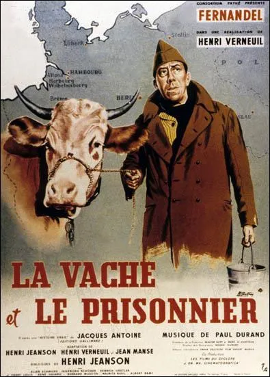 Comment s'appelait la vache qui accompagnait Fernandel  travers l'Allemagne, dans le film  La vache et le prisonnier ?
