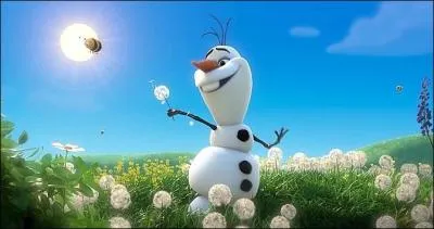 Que chante le bonhomme de neige lorsqu'il parle de son rve ?