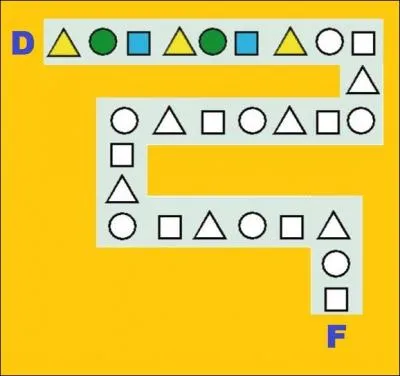 Selon la logique, de quelle couleur sera la dernire figure ?