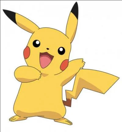 Il est jaune, il produit des clairs, il joue dans les pokmons et il est le pokmon favori de Sacha. Qui est-ce ?