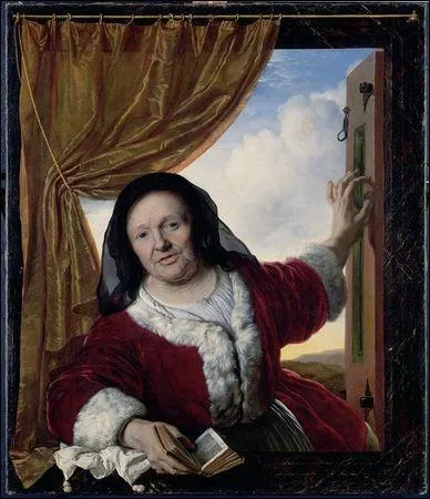 Tableau de Bartholomeus van der Helst. Qui semble en sortir et surveille attentivement l'horizon ? Et si pour une fois, je vous demandais de retrouver la rponse la plus improbable.