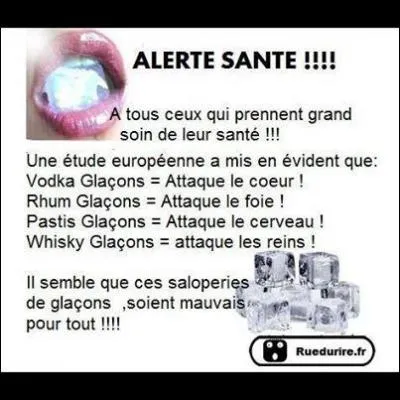 Quelle est la composition chimique d'un glaon ?