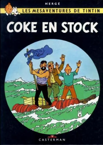 Pendant que le Pdt de Gaulle discourt, le PDG devient parti unique dans la Guine indpendante : en 1958, parat  Coke en stock  et la premire couverture... inspire de Gricault ?