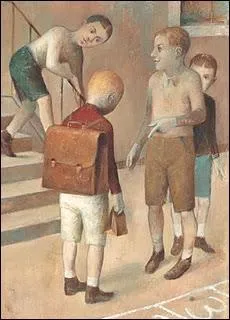 Le ( l' ) ... est le souffre-douleur des durs de sa classe.