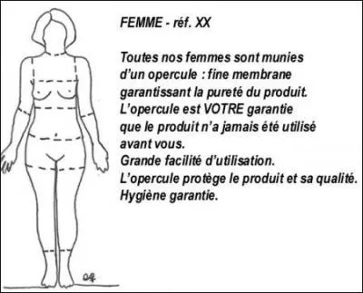 La virginit, c'est comme une mouche sur le dos d'une vache, ...