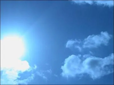 Bleu clair et intense. Le ciel !