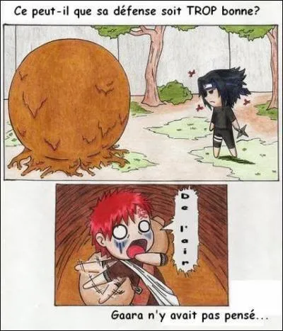 A quoi n'avait pas pens Gaara en utilisant cette technique ?