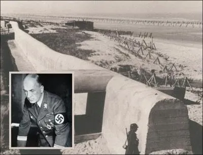 Qui tait  l'origine,  la tte de l'organisation charge de la construction des fortifications ctires du  Mur de l'Atlantique  ?