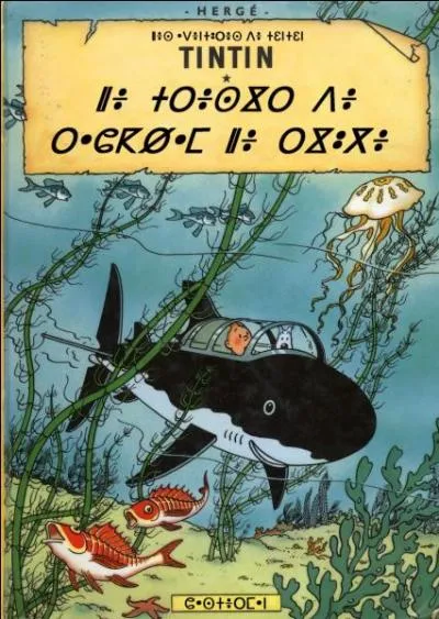 Voici un album dit en langue berbre avec l'alphabet Tifinagh : mais en est-on sr ?