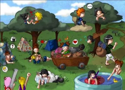 Quel est le couple o des petits curs survolent les deux amoureux ?