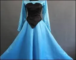 Cette robe  corselet de velours bleue et  jupe vase bleue est celle de... ?