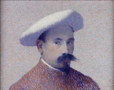 Autoportrait au bret blanc.