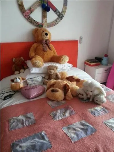 Que fait Martina avec ses doudous ?