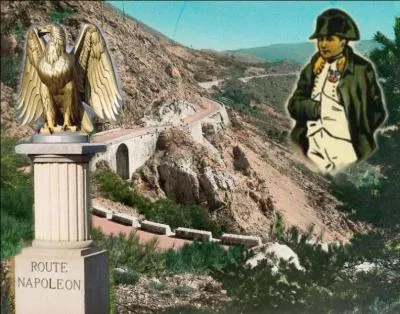 Emprunte par Napolon Ier  son retour de l'le d'Elbe, la route baptise de son nom et allant de Cannes  Grenoble ne passe pas par...