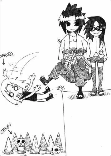 Qui Sasuke a-t-il pouss dans le vide ?