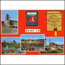 Je vous envoie cette carte postale de Saint-L. Surnomme  la Capitale des ruines , elle se situe dans le dpartement ...