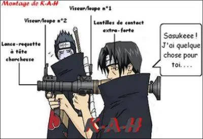 Avec quoi Itachi a-t-il l'intention de tuer Sasuke ?