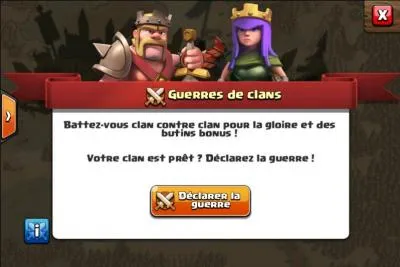 Qui peut dmarrer une guerre des clans ?