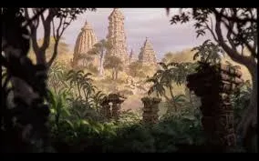 Ceci est moins une demeure que des ruines de temples, ce qui peut vous donner un indice pour trouver l'occupant de celles-ci, un roi...