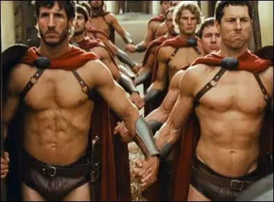 De combien de Spartiates Lonidas dispose-t-il dans ce film ?