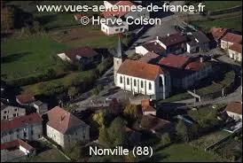 Nous survolons le ville Vosgien de Nonville. Nous sommes donc dans le ciel de la rgion ...