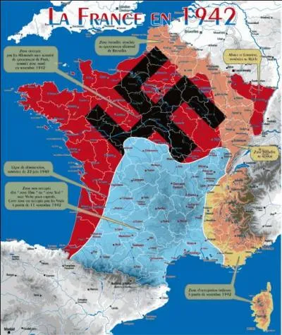 Lors de l'occupation allemande, quelle ville a été choisie comme capitale temporaire de la France ?