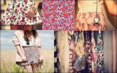 Le motif fleuri en 2014, c'est ...