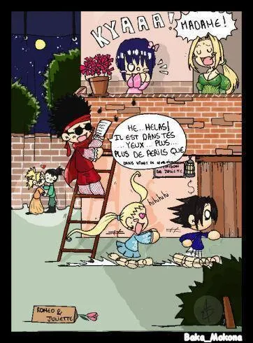 Les personnages de Naruto au thtre pour les rles de Romo et Juliette : qui fait le meilleur couple ?