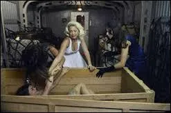 Dans l'pisode spcial Halloween de la saison 3, Aria est enferme dans une boite que quelqu'un pousse pour la faire tomber du train. Aria est avec un cadavre. Lequel ?