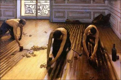  ... parquet  est un clbre tableau de Caillebotte. Cochez la partie manquante du titre !