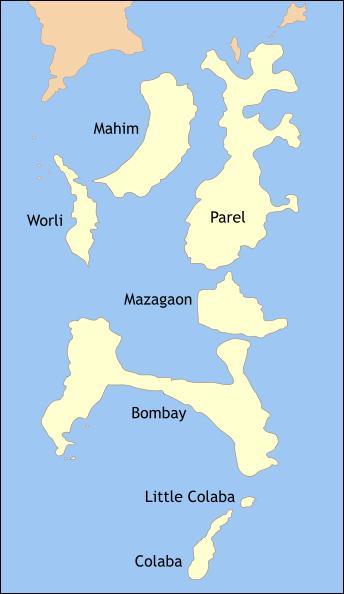 Vrai ou faux. Mumbai n'était au début du XIXème siècle qu'un ensemble d'îles avant que cet archipel ne soit réuni par des travaux d'aménagement colossaux pour devenir une unique péninsule.
