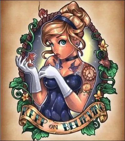 Les princesses se mtamorphosent en pin-up ! Qui est cette princesse aux pantoufles de verre ?