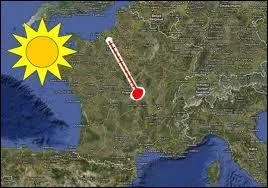 Quelle a t le temprature maximale lors de la canicule de 2003 en France ?