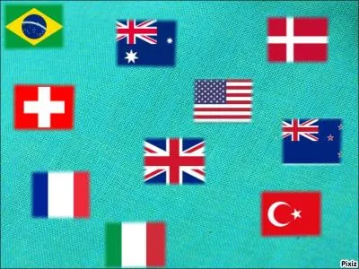 Combien existe-t-il de drapeaux  bleu, blanc et rouge  ?