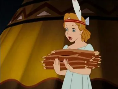 Peter pan : Dans la chanson  Pourqu'Haw , Wendy est prive de fte car elle est charge de ramasser du bois, comment est-elle appele par la femme qui lui a donn cet ordre ?
