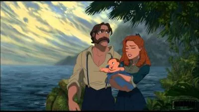 Tarzan : dans la chanson  Entre deux mondes  on peut assister au triste vnement de :