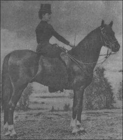 Cette écuyère de haute école porte un chapeau que l'on appelle :