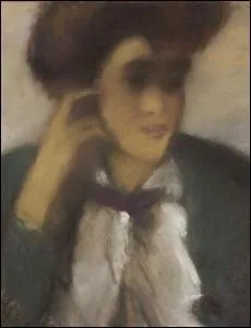 Femme au noeud violet.