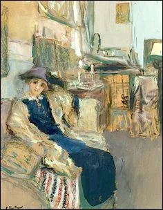 Le modle au chapeau violet.