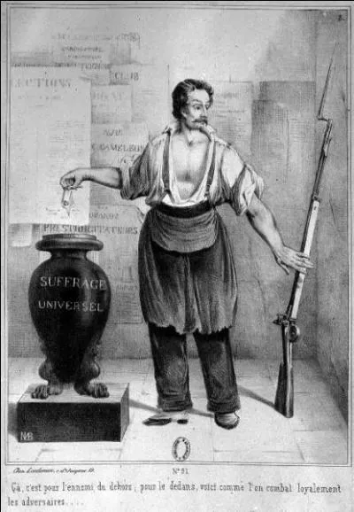 tablissement du suffrage universel masculin :