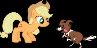 Comment s'appelle le chien d'Applejack ?