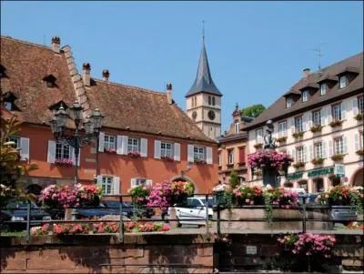 Quelle est cette petite ville alsacienne au pied du mont Sainte-Odile dont la mairie datant de 1641 est construite sur l'emplacement de l'ancien chteau de Kleppenburg ?