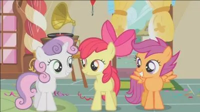 Comment surnomme-t-on Apple Bloom, Sweetie Belle et Scootaloo ?